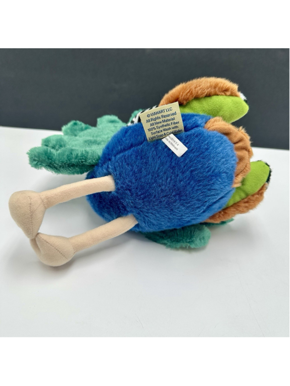 Pakhi The Peacock Stuffed Animal Plush TigerHart Toys 10” Bird Storybook Toy - Picture 5 of 9
